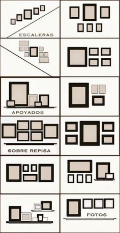 different types of black and white squares, with the text below them in several languages