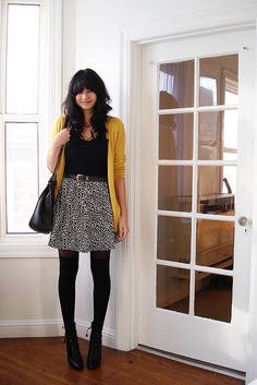 outfit. Mustard Cardigan, Pastel Outfit, Yellow Cardigan, Victoria Secrets, Beautiful Skirts, Work Attire, Looks Style, Work Fashion