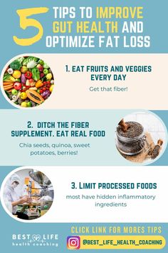 5 Tips To Improve Gut Health And Optimize Fat Loss Pickled Foods, Fiber Supplements, Improve Gut Health, Eat Real Food, Eat Fruit, Get Happy, Health Challenge, Processed Food, Good Sleep