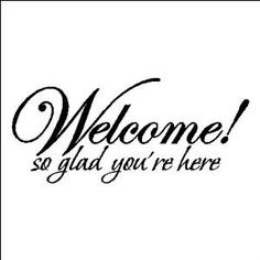 the words welcome are written in cursive writing on a white background royalty illustration