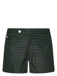 black/green off-centre front button fastening all-over floral print two side slit pockets thigh-length rear flap pocket Be mindful to try on swimwear over your own garments. Balenciaga Track, Be Mindful, Balenciaga Triple S, Dress Watch, Custom Watch, Short Suit, Derby Shoes, Espadrille Shoes, Sweaters Knitwear