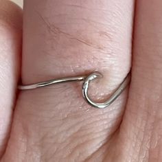 Dainty Silver Wave Ring Size 6. Make An Offer Or Bundle And Save! (20% Off 2 + Items.) Wave Ring, 6 Rings, Womens Jewelry Rings, Ring Size, Women Jewelry, Size 6, Ring, Silver, Women Shopping