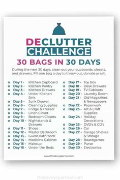 the 30 day declutter challenge is here to help you plan your next meal