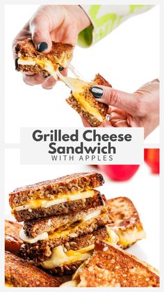 This grilled cheese with apples is the perfect combination of creamy, salty, tart and sweet. Feel free to use your favorite cheeses and any variety of apple works with this delicious elevated grilled cheese sandwich. Spicy Grilled Cheese, Salty Tart, Bbq Pork Sandwiches, Homemade Sloppy Joes, Lemon Bowl, Sides Recipes, Cold Sandwiches, Farmers Cheese, Crisp Apple