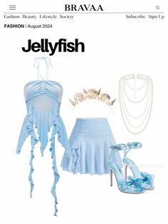 cute sexy jellyfish under the sea costume!! Under The Sea Costume, Jellyfish Halloween Costume, Jellyfish Halloween, Under The Sea Costumes, Sea Creature Costume, Sea Costume, Sweet 16 Outfits