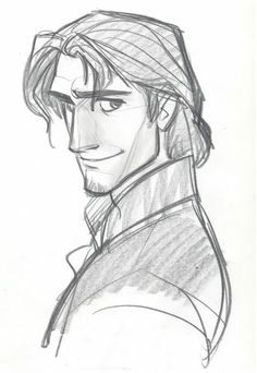 a drawing of a man with long hair and glasses, wearing a coat over his shoulders