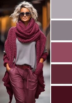 Red Pants Outfit, Statement Scarf, Colour Combinations Fashion, Color Combos Outfit, Fall Fashion Trends Women, Plain Outfits, Europe Fashion, Red Pants, Pants Outfit