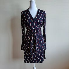 Brand New With Tag Summer Wrap Dress, Gucci Dresses, Summer Wraps, Wrap Dress, Navy Blue, Long Sleeve Dress, Gucci, Brand New, Womens Dresses