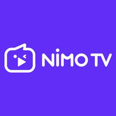 the nimo tv logo on a purple background