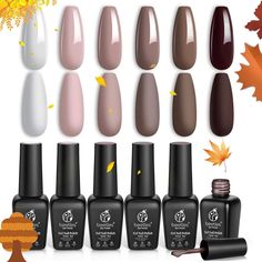 Gel Nail Polish Set, Coffee Cafe Collection Brown Neutral Beige >>>>>>>>> >>>>>>>>>>> <<<<<<<<<<<<<< Beetles Gel Nail Polish Set, Coffee Cafe Collection Brown Neutral Beige Mauve Color Gel Polish Kits Perfect for Autumn and Winter Nail Art Manicure Kit Soak Off Uv LED Nail Lamp Gel Gifts Set. Buff Nails, Popular Nail Art, Fall Gel Nails, Glitter Gel Polish, Gel Set, Gel Nail Kit, Nail Polish Set, Nail Polish Kits, Gel Nail Polish Set