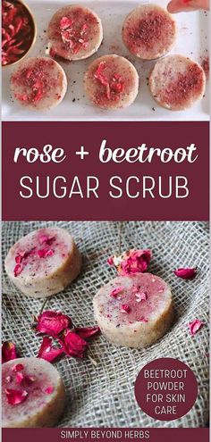 These DIY exfoliating sugar scrub bars with rose petals are easy to make and they do wonders for rough and dry skin. Beetroot Powder For Skin, Rose Petal Recipes, Herbalism Recipes, Sugar Scrub Bars, Scrub Bars, Easy Sugar Scrub, Beetroot Benefits, Diy Body Scrub Recipes, Beetroot Recipes