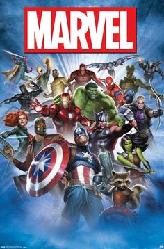 the avengers movie poster with many different characters