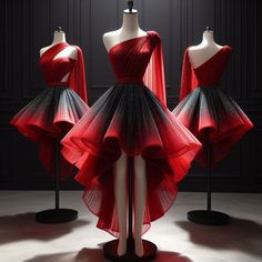 #reddress #aestheticoutfit #fashion #promdresseslong Red And Black Dresses, Aesthetic Red Dress, Extravagant Outfits, Dreamy Gowns, Golden Globes Red Carpet, Stunning Prom Dresses, Fashion Drawing Dresses, Cute Dress Outfits, Princess Ball Gowns