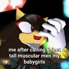 an animated image of a cat with the caption me after calling 6 feet tall muscular men my babygirls