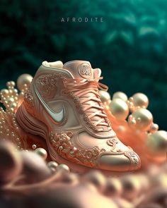 NIKE - The Sneakers of the gods ( Part I ) on Behance 3d Shoes Design, Nike Shoe Design, Lovecore Fashion, Gabbar Singh, Whimsical Shoes, Wedding Sneakers, Creative Shoes