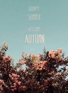 the words goodbye summer welcome autumn are written in different languages