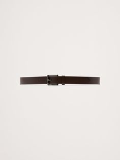 This versatile belt is cut from beautiful, sturdy leather and finished with beveled edges for a sleek look that works well dressed up or down.  Width: 1. 75" Sleek Look, Beveled Edge, Well Dressed, Leather Belt, Dark Brown, Banana Republic, Mens Accessories, Sleek, Man Shop