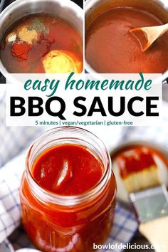 easy homemade bbq sauce recipe in a jar