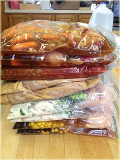 the food is wrapped in plastic and ready to be packaged into bags or packages for consumption