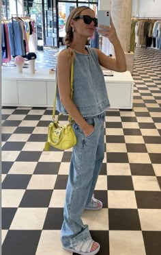 All Denim Outfit, Double Denim Outfit, Quoi Porter, All Jeans, Double Denim, Fashion Hacks, Not Me, Denim Outfit, Outfits Casuales