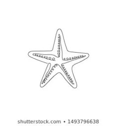 a starfish is shown on a white background