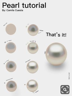 pearls are arranged in different sizes and colors, with the words pearl tutor written below them