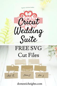 the free svg cut files for cricut wedding suite are perfect for cutting