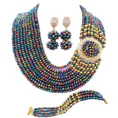 PRICES MAY VARY. aczuv Crystal Royal Blue Beads Jewelry Set African Necklaces for Women Nigerian Wedding Jewelry Sets Black White Clear AB Navy Blue Royal Blue Aqua Cyan Pale Green Green Olive Teal Jade Gold Champagne Gold AB Brown Purple Violet Orange Red Wine Pink Hot Pink Fuchsia Magenta Ivory Beige Coffee Golden Silver Multicolor African Beads Jewelry Set Nigerian Wedding Necklace and Earrings Costume African Beads Jewelry Set Wedding Party Indian Bridal Jewelry Sets for Women Name: African Wedding Party Indian, African Necklaces, Pet Memorial Necklace, Indian Bridal Jewelry Sets, Cuff Bracelets Handmade, Urn Jewelry, African Necklace, Women's Jewelry Sets, Bridal Jewellery Indian