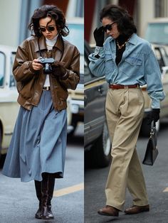 1950 Woman Fashion, Vintage Outfits Women Retro, 1940s Clothing Women, 1950s Women Jeans, Oldies Fashion Outfits, Women Vintage Outfits Classy, Office Vintage Outfit, 90s Prep Fashion, 50s Jeans Outfit