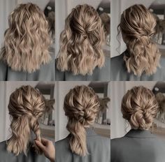 Front Braid Hairstyle, Front Braid, Short Hair Updo Tutorial, Up Dos For Prom, Hoco Hair Ideas Down, Up Dos, Braid Hairstyle, Easy Hair Updos, Up Dos For Medium Hair