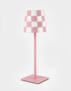 Checker Lamp. Touch Light With 3 Different Light Settings. Rechargeable With Usb. Led Bulb. Power Touch Button On Top, Charging Port Under The Lamp Shade. Charging Cord Included. 3.5'' X 3.5'' X 11". Metal. Imported. | Checker Led Lamp Preppy Room Stuff, Preppy Room Decor Stuff, Preppy Lamps, Preppy Lights, Preppy Lamp, Hope Scope, Flannel Sweatshirt, Graphic Trends, Future Apartment Decor