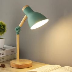 Modernist Domed Metal Desk Light - Rotatable Reading Lamp For Study Room In White/Pink/Yellow And Night Table Lamps, Light Study, Metal Desks, Floor Standing Lamps, Wood Shades, Adjustable Table, Desk Light, Bedroom Night Stands, Reading Lamp