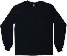 Winter Long Sleeve T-shirt With Ribbed Cuffs, Casual Long Sleeve T-shirt For Winter, Winter T-shirt With Ribbed Cuffs And Crew Neck, Winter Streetwear Solid Color T-shirt, Basic Black T-shirt For Winter, Solid Color T-shirt For Fall Streetwear, Plain Long Sleeve Tops For Streetwear, Winter Long Sleeve Plain T-shirt, Casual Plain T-shirt For Winter