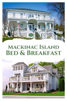 the front and back cover of mackinac island bed and breakfast