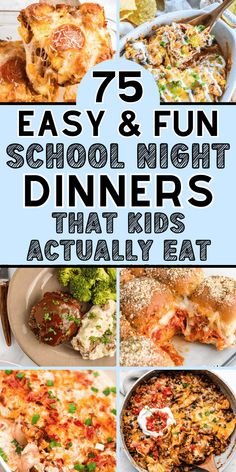 the top five easy and fun school night dinners that kids actually eat