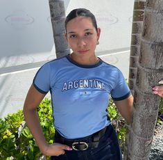 We are now on Etsy! As seen on TikTok we have brought our baby tees to Etsy. These all ship out from Massachusetts within 2-4 days.  The Argentina baby tee is one of our favorites with embroidered "Argentina" text and an embroidered flag. We're obsessed and we know you will be too.  Fit: Model is 5'2 wearing a size S. Keep in mind these have a slim fit. Do NOT size down. If you are between sizes, please size up.  Show off your Argentinian pride all summer long with our Y2K Trendy Basic Short Sle Argentina Clothing, Argentina Flag, Y2k Baby Tee, Baby Tees, Basic Shorts, Casual Streetwear, Jersey Shirt, Baby Tee, Workout Tee