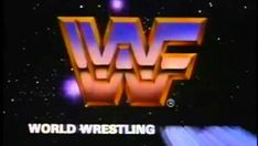 the wwf logo is shown in an old style video game called'world wrestling '