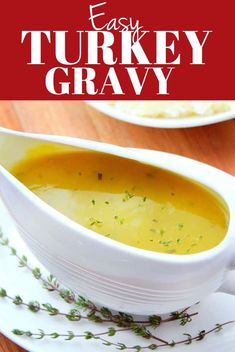 this easy turkey gravy is the perfect side dish for thanksgiving dinner