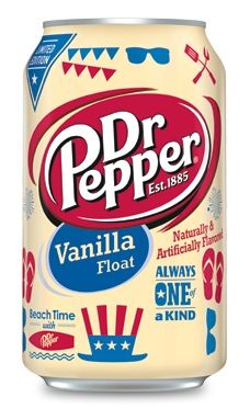 a can of dr pepper vanilla flavored soda