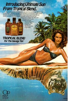 Sun Tan Lotion, 16 Magazine, Tan Lotion, How To Tan Faster, Patti Hansen, Beauty Ads, Sun Tan Oil, Lauren Hutton, Hawaiian Tropic