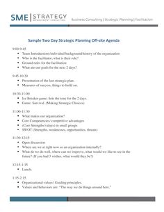 strategic planning agenda Strategic Planning Template, Strategic Planning Process, Consulting Branding, Summer Snow, Strategic Plan, Effective Communication Skills, Job Advice, Business Proposal Template, Agenda Template