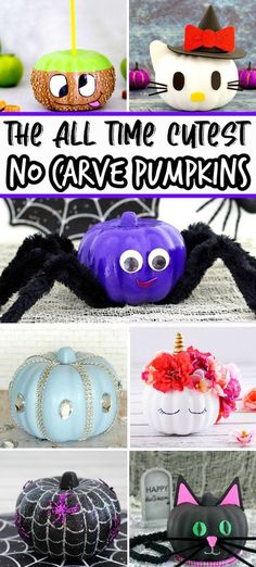 the best no carve halloween pumpkins