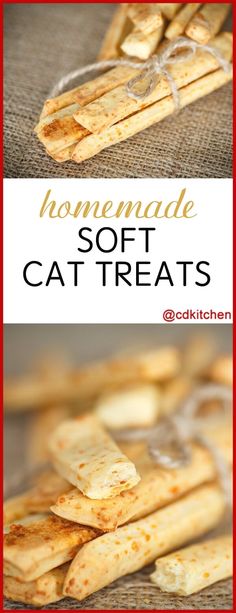 homemade soft cat treats with text overlay