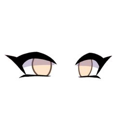 two eyes with long lashes and black eyebrows