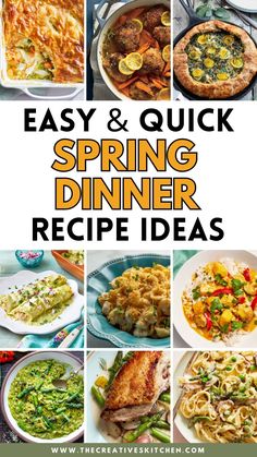 easy and quick spring dinner recipe ideas