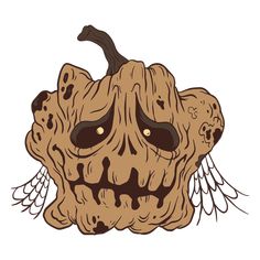 Halloween rotten pumpkin character PNG Design Rotten Pumpkin Drawing, Pumpkin Character Design, Rotten Pumpkin, Pumpkin Character, Pumpkin Cartoon, Creepy Pumpkin, Pumpkin Drawing, Pumpkin Vector