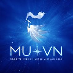 the logo for muvn road to miss universe vietnam 2012 is shown in blue