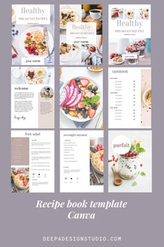 the recipe book template can be used to create an amazing presentation or cookbook cover