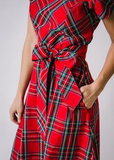 Give your holiday look a preppy-chic twist with our beautifully tailored plaid dress. Crafted from soft organic cotton calvary twill, our timeless A-line silhouette features a flattering rounded neckline, short sleeves, invisible side zip closure, and a removable waist sash. Fully lined in 100% Organic Cotton. Matches the family for those perfect picture-taking moments! 100% Organic Cotton, exclusive of trims. Garment is 100% GOTS-Certified Organic. Learn more about our certifications here. Full Plaid Christmas Dress, Waist Sash, Preppy Chic, Dress For Success, Winter Coats, Plaid Dress, Tartan Plaid, Holiday Fashion, Nordstrom Dresses