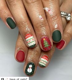 Remove Fake Nails, Christmas Press On Nails, Press On Nails Short, Short Square Nails, Nails For Women, Christmas Nails Acrylic, Winter Nail Designs, Stick On Nails